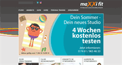 Desktop Screenshot of maxxifit.com